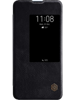 Θήκη Nillkin Qin Original Leather S-View Case για Huawei Mate 20, μαύρη