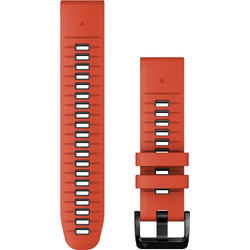 Garmin QuickFit 22mm Λουράκι Σιλικόνης Flame Red / Graphite (Instinct 2)