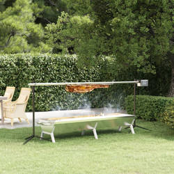vidaXL Σούβλα Inox για Αρνί με Μοτέρ 207cm 3152096