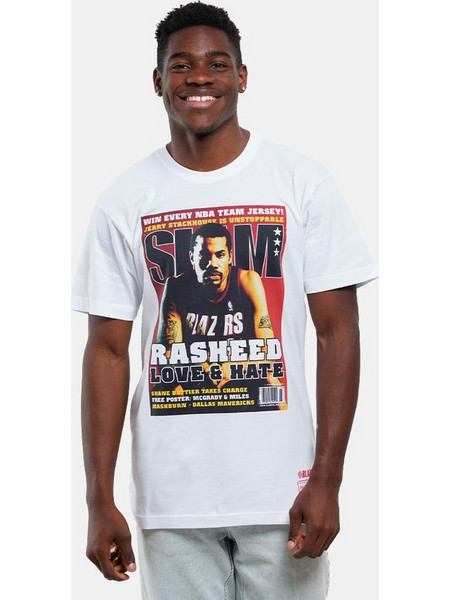 Mitchell & Ness NBA Philadelphia 76ers Slam Cover Ανδρικό T-shirt BMTRINTL1059-PTBWHI White