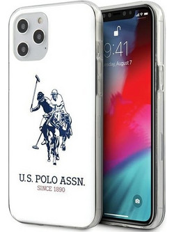 U.S. Polo Assn. Shiny Big Logo Θήκη iPhone 12 / 12 Pro White USHCP12MTPUHRWH