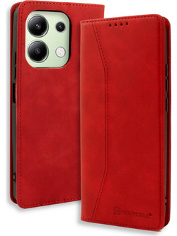 Bodycell Book Case Θήκη Πορτοφόλι Red (Xiaomi Redmi Note 13 4G)