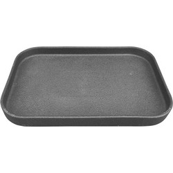 Πιάτο πορσελάνης με κάθετα πλαϊνά 29 2x19 5xΥ2 2cm μαύρο ματ σειρά IRON Black Prego Σετ 6 c478295