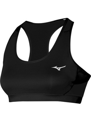 Mizuno Alpha Bra Αθλητικό Μπουστάκι με Μέτρια Στήριξη Μαύρο J2GAA213-09