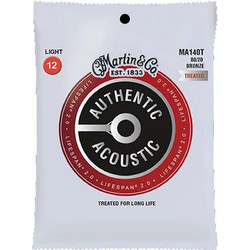 Martin Guitar MA540T Σετ 6 Χορδές Ακουστικής Κιθάρας Phosphor Bronze 12-54" Light Tension
