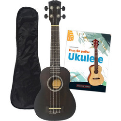 Malibu MA-20S Pro Series Soprano Black Bundle