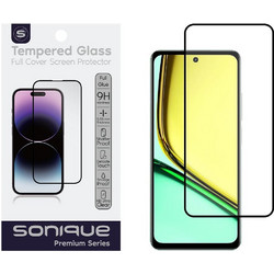 Sonique Premium Series HD Full Cover 9H Tempered Glass (Realme C67 4G) Μαύρο
