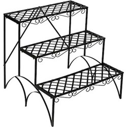 Μεταλλική Ζαρντινιέρα 3 Επιπέδων 60 x 60 x 60.5 cm Hoppline HOP1001276