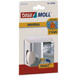 ΒΕΡΓΑ ΠΟΡΤΑΣ. ΑΦΡΩΔΗΣ ΥΛIKO 1m -38mm ΛΕΥΚΟ 05422 TESA MOLL Ποσοτ.10.00