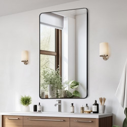 VEVOR Τετράγωνος Καθρέφτης Τοίχου 28" x 60" με Πλαίσιο Αλουμινίου JXJ2860INCHB1E0JQV0