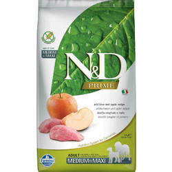 Farmina N&D Prime Grain Free Adult Medium & Maxi with Wild Boar & Apple 12kg