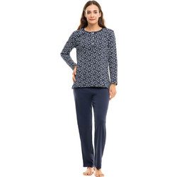 Cherry Πιτζάμα Χειμωνιάτικη CHR10103 Dark Blue