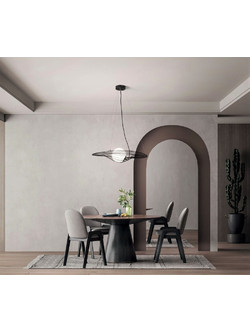 Fabas Luce Homa Κρεμαστό Φωτιστικό Οροφής Μονόφωτο E27 Μαύρο 3670-45-101