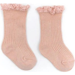 Bamboom Καλτσάκια με Δαντέλα για Νεογέννητο Nude Pink