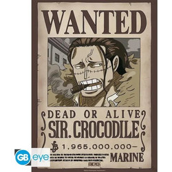 One Piece - Sir Crocodile Wanted Poster (52x38cm)