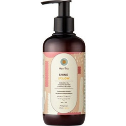 HairTry Shine (F)LOW Smoothing Conditioner Vegan Μαλακτική Κρέμα Μαλλιών για Σκληρή Τρίχα 250ml