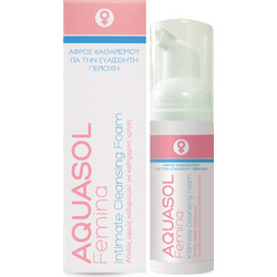Minerva Pharmaceuticals Aquasol Femina Intimate Cleansing Foam Αφρός Καθαρισμού 40ml