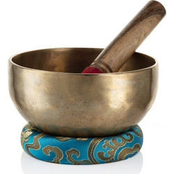 Gift Set Θιβετιανό Μπολ Διαλογισμού - Handmade Tibetan Singing Bowl 10cm