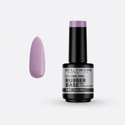 Elixir Semigel 340 Rubber Base Ημιμόνιμο Βερνίκι Νυχιών 15ml