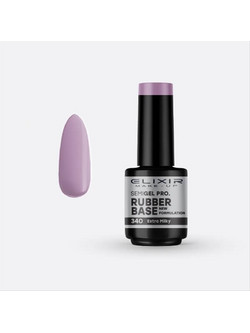 Elixir Semigel 340 Rubber Base Ημιμόνιμο Βερνίκι Νυχιών 15ml