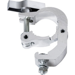 CLAMPS 51185 Επαγγελματικός Γάντζος Hook Αλουμινίου Ύψηλης Αντοχής για Κρέμαση, Στήριξη & Τοποθέτηση Προϊόντων Stage σε Τράσες - Μ17 x Π12 x Υ3cm - Χρώμιο