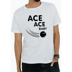 Ανδρική Μπλούζα ACE ACE BABY MTT028-Λευκό