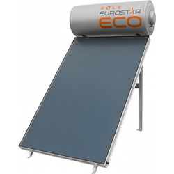 Sole Ηλιόθερμο Eco 125-1-S200 Ηλιακός Θερμοσίφωνας 125lt 2m² Διπλής Ενέργειας Με Επιλεκτικό Συλλέκτη