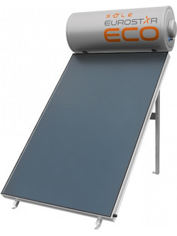 Sole Ηλιόθερμο Eco 125-1-S200 Ηλιακός Θερμοσίφωνας 125lt 2m² Διπλής Ενέργειας Με Επιλεκτικό Συλλέκτη