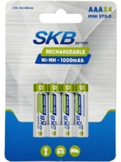 SKB 38.0490.55 - Επαναφορτιζόμενες μπαταρίες MH1000AAa 4 τεμ. Ni-Mh 1000mah