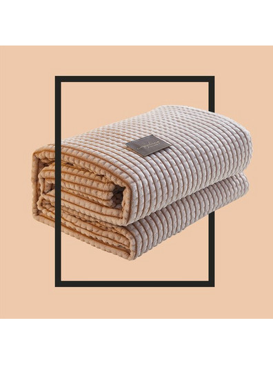 Βελουτέ Κουβέρτα Πικέ Διπλή 200x230cm σε 5 Αποχρώσεις Καφέ