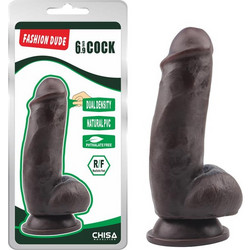 Chisa Novelties Fashion Dude 6.9" Ρεαλιστικό Dildo με Βεντούζα & Όρχεις 17.5cm Καφέ