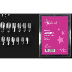 Gelie Tip 71 Soft Gel Tips Medium Almond