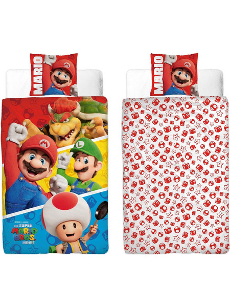Bed Linen - Adult Size 140 x 200 cm - Super Mario (SMM003)