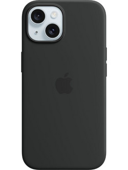 Apple iPhone 15 Silicone Case Θήκη Κινητού Black