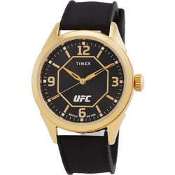 Timex Ανδρικό Ρολόι με Μαύρο Δερμάτινο Λουράκι TW2V56000
