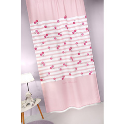 Guy Laroche Παιδική Κουρτίνα με Τρέσα 145x270 Cherries Pink