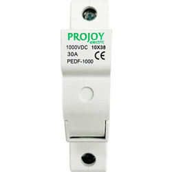 PEDF-1000-1P PROJOY Ασφαλειοθηκη Για Κυλινδρικη Ασφαλεια 1P 1000V DC
