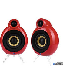 Podspeakers MicroPod MKII Ζεύγος Ηχείων Hi-Fi Δαπέδου 2 Δρόμων Red