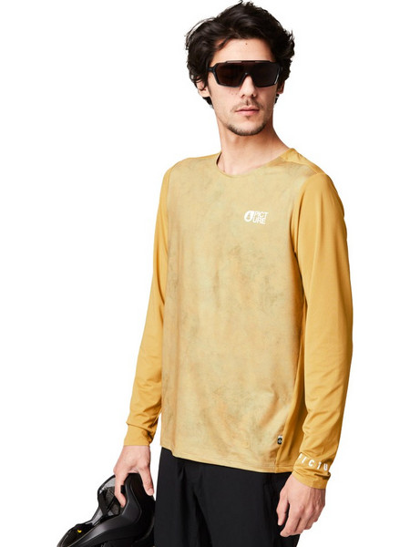 Picture Osborn Printed Tech LS Tee Ανδρικό Gold