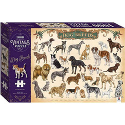 Puzzle Hinkler Vintage Dog Breeds 1000 Κομμάτια