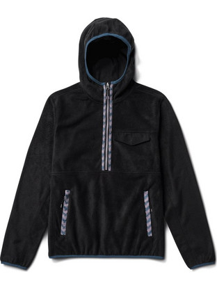 Roark Barra Scrambler Ανδρική Ζακέτα Fleece Μαύρη