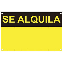 Ταμπέλα Normaluz Se alquila PVC (45 x 45 x 70 cm)