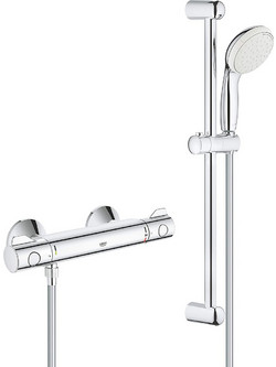 GROHE GROHTHERM 800 θΕΡΜΟΣΤΑΤΙΚΗ ΜΠΑΤΑΡΙΑ ΛΟΥΤΡΟΥ ΜΕ ΣΤΗΛΗ ΝΤΟΥΖ 90CM η 60CM
