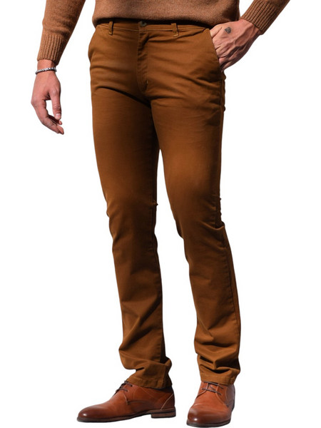 Traffic Ανδρικό Παντελόνι Chino Slim Εφαρμογή Κάμελ PAD226