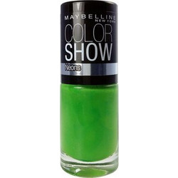 Maybelline Color Show Neons 190 Green Zing Gloss Βερνίκι Νυχιών Μακράς Διαρκείας 7ml