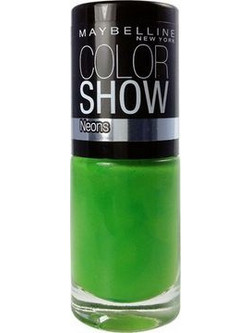 Maybelline Color Show Neons 190 Green Zing Gloss Βερνίκι Νυχιών Μακράς Διαρκείας 7ml
