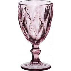 Cryspo Trio Σετ Ποτήρια Νερού Γυάλινα Κολωνάτα Kare Purple 320ml 6τμχ 52.702.53