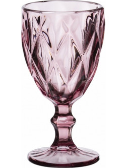 Cryspo Trio Σετ Ποτήρια Νερού Γυάλινα Κολωνάτα Kare Purple 320ml 6τμχ 52.702.53