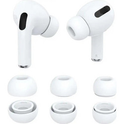 Ανταλλακτικά Γνήσια Σιλικόνης για Airpods Pro/Airpods Pro2 (3 Μεγέθη) (XS/S/L) - Λευκό