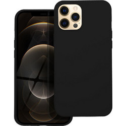 Forcell Silicone Lite Back Cover Black (iPhone 12 Pro Max)